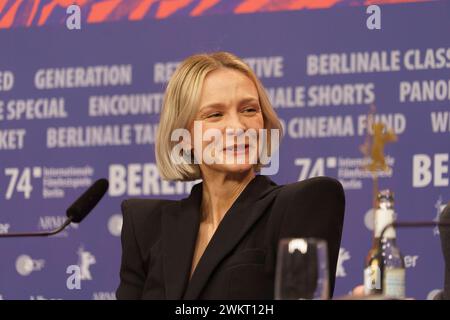 Berlin, Allemagne. 21 février 2024. Berlinale Special Gala - conférence de 'Spaceman'. (Photo de Beata Siewicz/Pacific Press) crédit : Pacific Press Media production Corp./Alamy Live News Banque D'Images