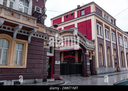 Sarajevo - Bosnie-Herzégovine - 11 février 2024 : Sarajevska pivara est une brasserie bosniaque basée à Sarajevo, construite en 1881. Banque D'Images