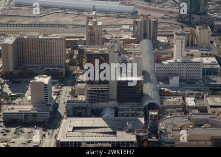 Vue aérienne de Las Vegas depuis un hélicoptère Banque D'Images