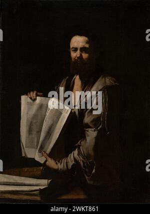 Euclide ; Jusepe de Ribera (Espagnol / Italien, 1591 - 1652) ; Espagne ; environ 1630 - 1635 ; huile sur toile ; 125,1 x 92,4 cm (49 1/4 x 36 3/8 po) ; 2001,26 Banque D'Images