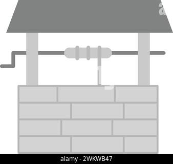 Image vectorielle d'icône de puits d'eau. Illustration de Vecteur