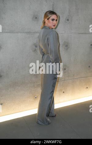 Milan, Italie. 22 février 2024. Mode femme, automne hiver 2025. Défilé Emporio Armani - arrivées sur la photo : crédit : Agence photo indépendante/Alamy Live News Banque D'Images