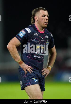 Cameron Smith de Leeds Rhinos lors du match de Betfred Super League au Sewell Group Craven Park Stadium, Kingston upon Hull. Date de la photo : jeudi 22 février 2024. Banque D'Images