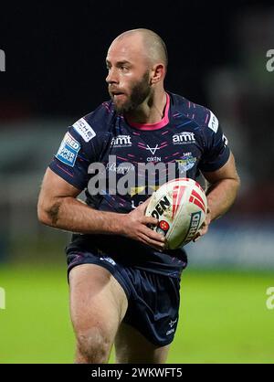 Matt Frawley de Leeds Rhinos lors du match de Betfred Super League au Sewell Group Craven Park Stadium, Kingston upon Hull. Date de la photo : jeudi 22 février 2024. Banque D'Images