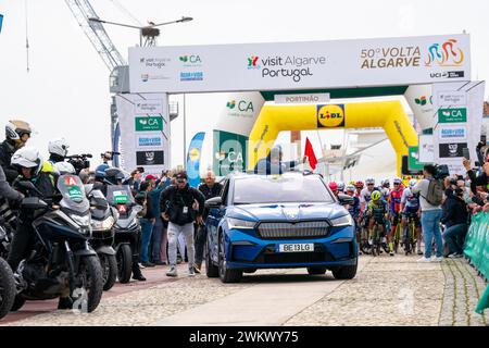 Portimao, Portugal. 14 février 2024. PORTIMAO, PORTUGAL - 14 février : début de la 50e Volta Algarve à Algarve le 14 février 2024 à Portimao, Portugal (photo de Henk Seppen/Orange Pictures) crédit : Orange pics BV/Alamy Live News Banque D'Images