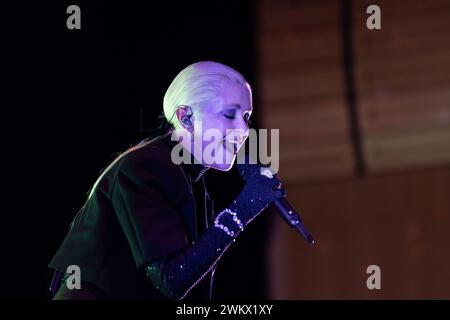 Gateshead, Royaume-Uni - Alison Goldfrapp se produit au Glasshouse, Gateshead le 22 février lors de la première nuit de sa tournée britannique. Crédit photo Jill O'Donnell/Alamy Live News Banque D'Images