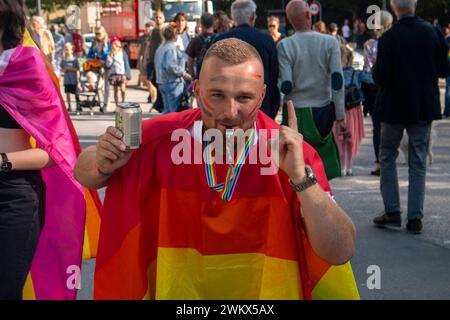 World Pride et Eurogames le samedi 21 août 2021 Copenhague Faelledparken Danemark Copyright : xKristianxTuxenxLadegaardxBergx IMG 4121 Banque D'Images