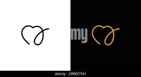 design luxueux et simple du logo ma Illustration de Vecteur