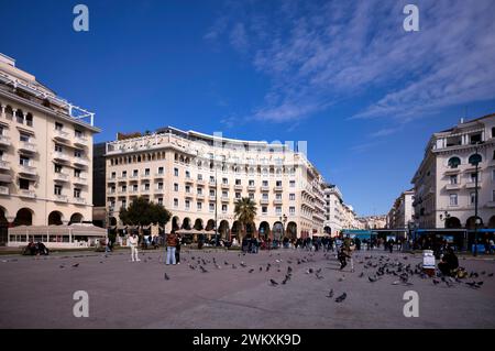 Electra Palace Hotel, Platia Aristotelous, Aristote Square, Thessalonique, Macédoine, Grèce, Europe Banque D'Images