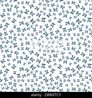 Modèle de concept mathématique avec symbole Pi grec bleu - vecteur constant mathématique fond transparent Illustration de Vecteur