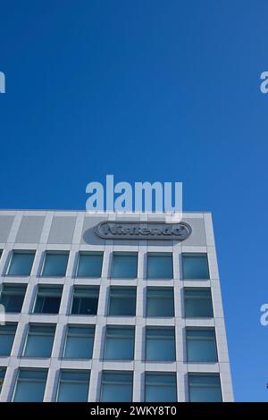 Siège de la société de jeux vidéo Nintendo à Kyoto, au Japon. Banque D'Images