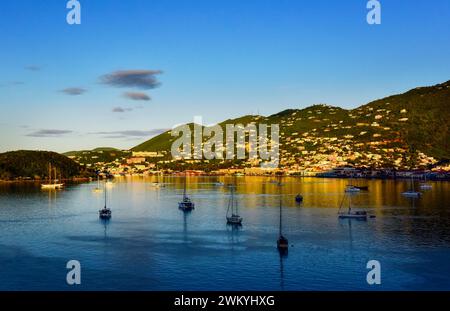 Tôt le matin dans les îles Vierges américaines Banque D'Images