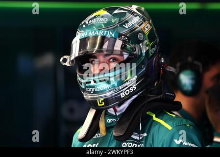 Sakhir, Bahreïn. 23 février 2024. Lance Stroll (CDN) Aston Martin F1 Team. 23.02.2024. Essais de formule 1, Sakhir, Bahreïn, troisième jour. Le crédit photo devrait se lire : XPB/Alamy Live News. Banque D'Images