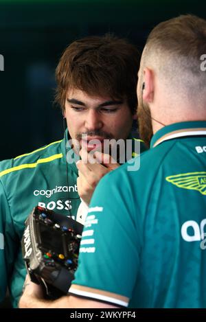 Sakhir, Bahreïn. 23 février 2024. Lance Stroll (CDN) Aston Martin F1 Team. 23.02.2024. Essais de formule 1, Sakhir, Bahreïn, troisième jour. Le crédit photo devrait se lire : XPB/Alamy Live News. Banque D'Images