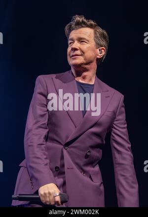 22 février 2024, Motorpoint Arena, Nottingham, Royaume-Uni. Événement : Rick Astley soutenu par Belinda Carlisle. Légende : Rick Astley photo : Mark Dunn / Alamy Live News (divertissement) Banque D'Images