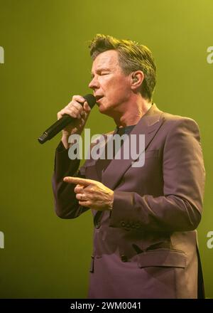 22 février 2024, Motorpoint Arena, Nottingham, Royaume-Uni. Événement : Rick Astley soutenu par Belinda Carlisle. Légende : Rick Astley photo : Mark Dunn / Alamy Live News (divertissement) Banque D'Images