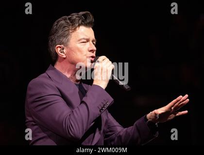 22 février 2024, Motorpoint Arena, Nottingham, Royaume-Uni. Événement : Rick Astley soutenu par Belinda Carlisle. Légende : Rick Astley photo : Mark Dunn / Alamy Live News (divertissement) Banque D'Images