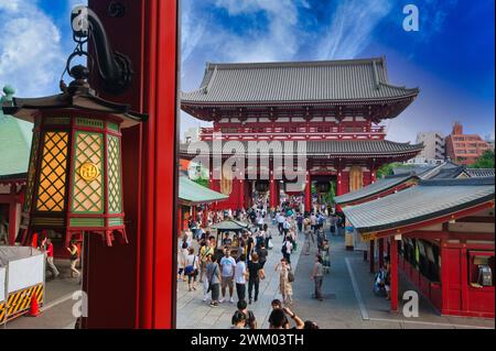Temple Sensoji, Asakusa, Tokyo, Japon Banque D'Images