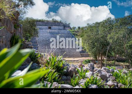 Les ruines antiques d'Uxmal. Yucatan, Mexique Banque D'Images