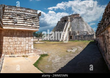 Les ruines antiques d'Uxmal. Yucatan, Mexique Banque D'Images