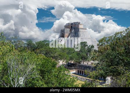 Les ruines antiques d'Uxmal. Yucatan, Mexique Banque D'Images