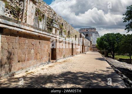 Les ruines antiques d'Uxmal. Yucatan, Mexique Banque D'Images