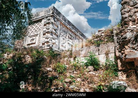 Les ruines antiques d'Uxmal. Yucatan, Mexique Banque D'Images