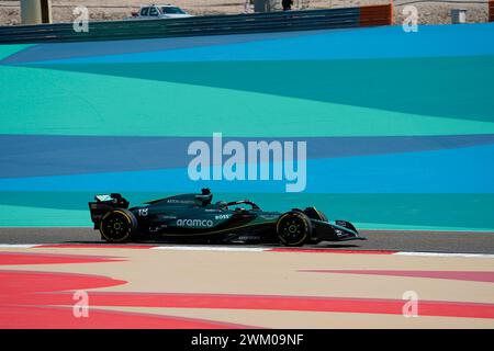 Sakhir, Bahreïn. 23 février 2024. 23 février 2024, Bahrain International circuit, Sakhir, essais de formule 1 à Bahreïn 2023, dans la photo lance Stroll (CAN), Aston Martin Aramco Cognizant Formula One Team crédit : dpa/Alamy Live News Banque D'Images