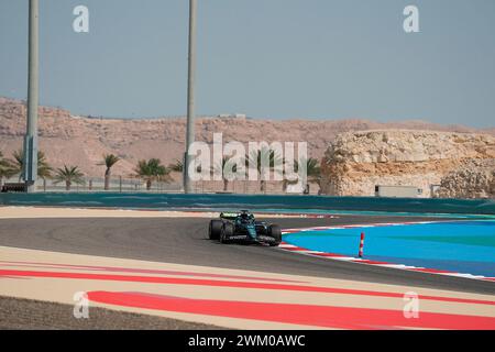 Sakhir, Bahreïn. 23 février 2024. 23 février 2024, Bahrain International circuit, Sakhir, essais de formule 1 à Bahreïn 2023, dans la photo lance Stroll (CAN), Aston Martin Aramco Cognizant Formula One Team crédit : dpa/Alamy Live News Banque D'Images