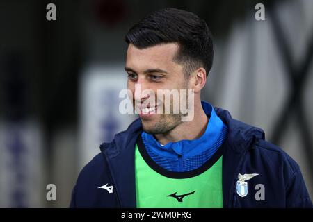 Turin, Italie. 22 février 2024. Nicolo Casale du SS Lazio regarde pendant le match de Serie A entre le Torino FC et le SS Lazio au Stadio Olimpico le 22 février 2023 à Turin, Italie . Crédit : Marco Canoniero/Alamy Live News Banque D'Images