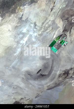 Image satellite couleur de LOB NOR en 2020. Banque D'Images
