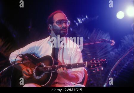 4068576 guitariste de jazz américain Al Di Meola, vers 1985 (photo) ; (add.info.: il chitarrista jazzz Al Di Meola, vers 1985) ; © Marcello Mencarini. Tous droits réservés 2024. Banque D'Images