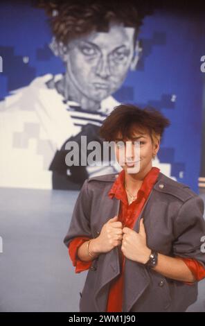 4069583 L'auteur-compositeur-interprète de rock italien Gianna Nannini (vers 1985) (photo) ; (add.info.: la cantante Gianna Nannini (vers 1985)) ; © Marcello Mencarini. Tous droits réservés 2024. Banque D'Images