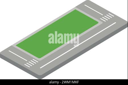 Vecteur de rue vide isométrique Illustration de Vecteur