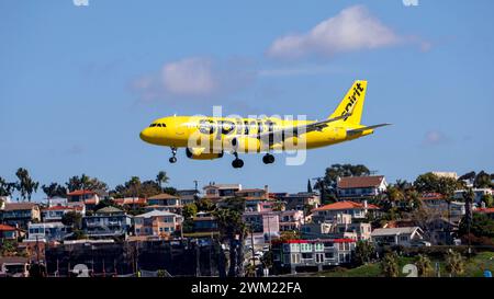 N643NK Spirit Airlines Airbus A320-232 AM Aéroport international de San Diego SAN / KSAN San Diego, Kalifornien, USA, Vereinigte Staaten von Amerika, 22.02.2024 *** N643NK Spirit Airlines Airbus A320 232 at San Diego International Airport SAN KSAN San Diego, California, USA, Etats-Unis d'Amérique, 22 02 2024 Banque D'Images