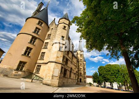 Le Palais des Ducs, Palais Ducal, Nevers, Nièvre, Bourgogne, France, Europe Banque D'Images