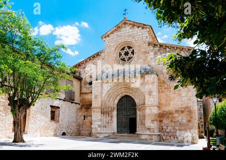 L'église de San Felipe - église Saint Philippe, a commencé à être construite au 13ème siècle. Brihuega, la Alcarria, Guadalajara, Castilla la Mancha, Espagne, Banque D'Images