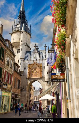 Tour de l'Horloge, Auxerre, Yonne, Bourgogne, Bourgogne, France, Europe Banque D'Images