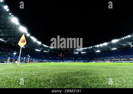 Rome, Italie. 22 février 2024. Rome - Stadio Olympico avant la 2e manche des éliminatoires de l'UEFA Europa League entre AS Roma contre Feyenoord au Stadio Olympico le 22 février 2024 à Rome, Italie. Crédit : Box to Box Pictures/Alamy Live News Banque D'Images