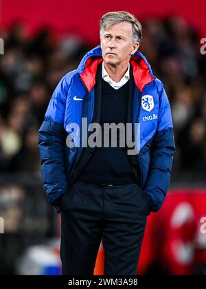 SÉVILLE - Hollande entraîneur Andries Jonker lors de la demi-finale de l'UEFA Nations League entre l'Espagne et les pays-Bas à l'Estadio de la Cartuja le 23 février 2024 à Séville, Espagne. ANP GERRIT VAN COLOGNE Banque D'Images