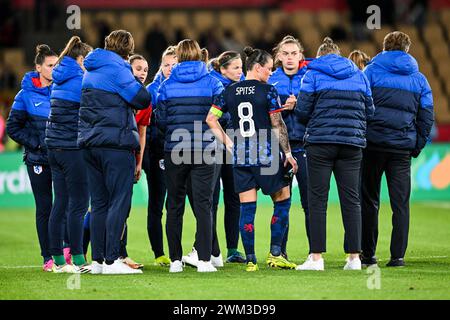 SEVILLA - Sherida Spitse de Hollande lors de la demi-finale de l'UEFA Nations League entre l'Espagne et les pays-Bas à l'Estadio de la Cartuja le 23 février 2024 à Séville, Espagne. ANP GERRIT VAN COLOGNE Banque D'Images