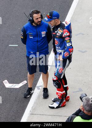 Circuit du Grand Prix de Phillip Island, 24 février 2024 : Jonathan Rea (GBR) dans la Tissot Superpole lors du Championnat du monde Superbike 2024. Corleve/Alamy Live News Banque D'Images