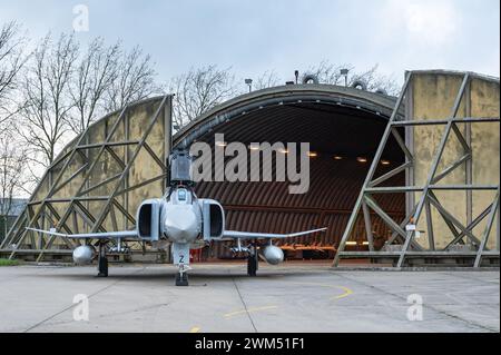 Un avion de chasse McDonnell Douglas Phantom FGR2 de la Royal Air Force. Banque D'Images