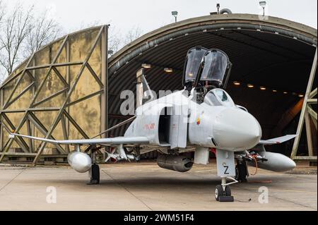 Un avion de chasse McDonnell Douglas Phantom FGR2 de la Royal Air Force. Banque D'Images