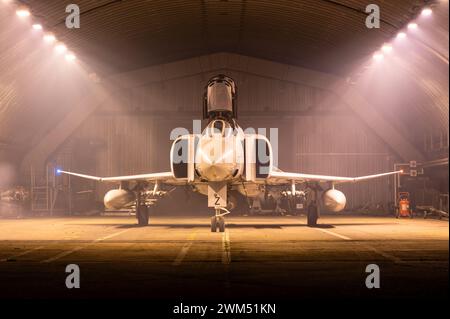 Un avion de chasse McDonnell Douglas Phantom FGR2 de la Royal Air Force. Banque D'Images