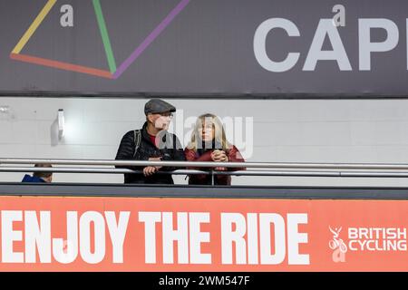 British National Track Championships 2024, National Cycling Centre, Manchester, 24 février 2014, public, crédit : Aaron Badkin/Alamy Live News Banque D'Images