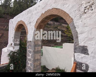 Ancien moulin à eau (Vilaflor de Chasna, Tenerife, Îles Canaries, Espagne) Banque D'Images