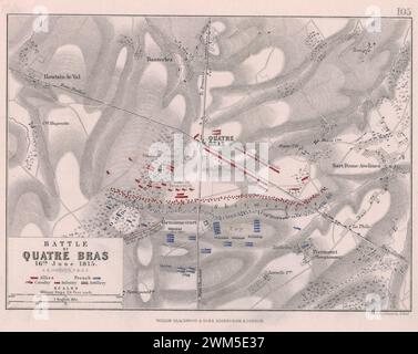 Bataille de quatre bras, 16 juin 1815 (Alison). Banque D'Images