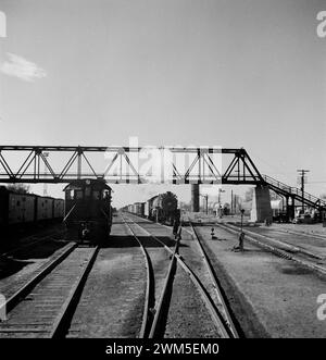 Belen, Nouveau-Mexique. Dans la gare ferroviaire d'Atchison, Topeka et Santa Fe. Jack Delano photo 1943 Banque D'Images