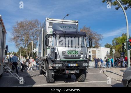 GNR police Iveco EuroCargo Command Post Garde nationale républicaine (Guarda Nacional Republicana), police nationale Portugal, 17 février 2024 Banque D'Images